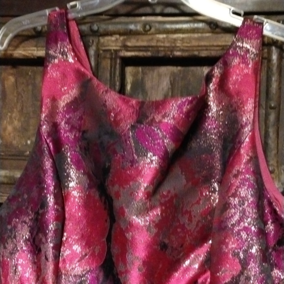 Adrianna Papel Magenta floral dress 16 - Picture 2 of 15